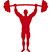 Man Lifting Weights Icon